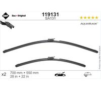SWF Das Original 2x AquaBlade Limpiaparabrisas SA131 - Delanteras | 700 mm / 550 mm, Juego de 2 Escobillas, Distribución Integrada de Líquido Lavaparabrisas, 119131