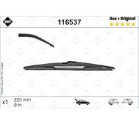 SWF Das Original Escobilla - 116537 - Duradera para todas las estaciones, Resistente, Ajuste Perfecto, Escobilla Convencional de 220mm - Trasera - 1 Escobilla