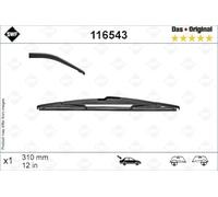 SWF Escobilla limpiaparabrisas trasera Escobilla trasera 116543 posterior 310