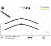 SWF Das Original Escobilla - 119434 - Kit de Alto Rendimiento, Visibilidad Superior en Carretera, Fácil Instalación, Hojas Planas Originales de 625mm/500mm - Delanteras - Juego de 2 Escobillas