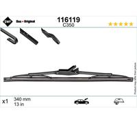 SWF DAS ORIGINAL Limpiaparabrisas trasero Escobilla trasera 116119 Lado de 340