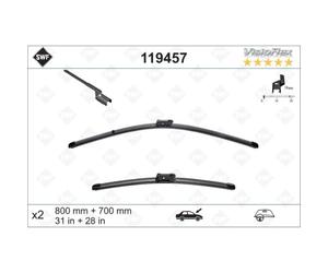 SWF Escobilla Delant. Apto para Opel Zafira Tourer C P12 Peugeot 5008 0U