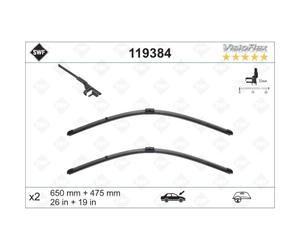 SWF Limpiaparabrisas Delantero Compatible Para Ford C-Max DM2 Focus