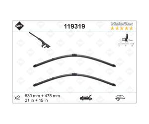 SWF Wischerblatt Scheibenwischer 21/19 Zoll vorne VW Golf IV 1J1 Mazda 3 BK