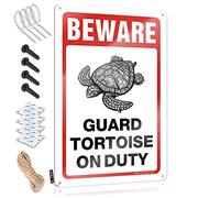 SWFG - Decoración de habitación para niños y adolescentes Cartel de guardia de tortuga en servicio para decoración de cuevas de hombre (20 x 30 cm)