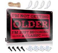 SWFG - Letrero de estaño para hombres con texto en inglés "I'M Not Getting Older", para habitación de niños, decoración del hogar (20 x 30 cm)