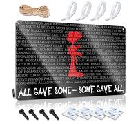 SWFG Letrero de metal abierto con texto en inglés "All Gave Some Some Gave All Military Tin Sign for Man Cave Funny Coffee Signs" (20 x 30 cm)
