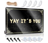 SWFG Letrero de metal con texto en inglés "Yay It's You" para videojuegos, letrero de metal vintage (20 x 30 cm)