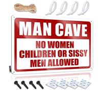 SWFG - Letrero de metal para decoración de bar al aire última intervensión para hombre, reglas de cueva, accesorios de recámara para niños (20 x 30 cm)