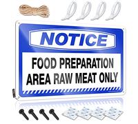 SWFG - Letrero divertido para decoración del hogar, área de preparación de alimentos, carne cruda, solo para hombre, cueva, barra de bar, letrero clásico (30 x 40 cm)