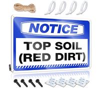 SWFG Sports Bar Decor Notice parte superior Soil (Red Dirt) Letrero de estaño divertido de cocina Letreros retro (20 x 30 cm)