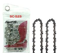 swfs fiable (2 Unidades) S52 Cadena de Sierra semicincel de Repuesto para Barra de 14 Pulgadas, Compatible con Craftsman, Echo, Hitachi, Husqvarna 531300372 y Otros