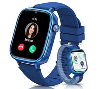 SWGOTA 4G Reloj Inteligente Niño, Smartwatch Niños con GPS y Teléfono/Videollamadas/Chat de Voz/Función SOS/Modo Escuela/IP68, Cámara Despertador Podómetro Monitor de Sueño, Regalo Niñas/Niños, Azul