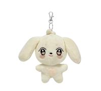 Swico Remado Lindo llavero con diseño de animales de dibujos animados para mujer, colgante para bolso de mano, cartera, colgante decorativo, Blanco-ys, Large