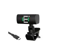SWIFF AUDIO Afinador de guitarra, recargable con clip y pantalla LED, mini afinador para guitarra acústica, eléctrica, bajo, violín, ukelele, pantalla superbrillante para leer para profesionales y
