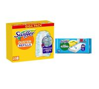 Swiffer Duster - Plumífero atrapa el Polvo, 23 edredones y 3 paños para mopa, atrapa y atrapa el Polvo y la Suciedad, llega a los Puntos más difíciles de la casa, tamaño Maxi