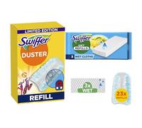 Swiffer Duster - Plumífero atrapa Polvo, 23 edredones + 3 fregasuelos | Atrapa y atrapa el polvo la suciedad, alcanza punkty difíciles