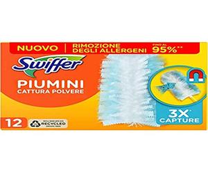 Swiffer Duster - Plumífero atrapapolvo, 12 edredones, atrapa y atrapa el polvo y la suciedad, llega a los puntos más difíciles de la casa, hasta un 95 % menos de alérgenos