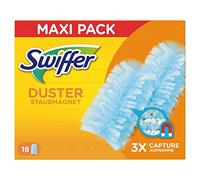 Swiffer Duster - Recambios para edredón atrapa polvo, 18 unidades, atrapan y atrapan hasta 3 veces más polvo y pelo que un edredón tradicional, 3 paquetes de 140 g