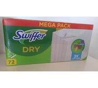 Swiffer Escoba Atrapasueños Recargas Toallitas Secas 72 Unidades, Atrapa Y Retiene 3 Veces Más Polvo, Sucio Y Cerdas Que Una Escoba Clásica