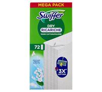 Swiffer Escoba Atrapasueños Toallitas secas 72 unidades Perfume Febreze, Atrapa y retiene el polvo