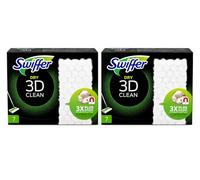 Swiffer - Escoba para polvo, limpieza en 3D, recambios toallitas secas para suelos, 14 unidades, atrapa y retiene el polvo | Swiffer escoba atrapador polvo limpieza 3Ddry (2) (2) (2)
