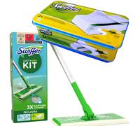 Swiffer Mopa Limpiador En Seco Y Húmedo Kit Básico Para Limpiar Madera Y Suelos, Con: 1 Mopa, 8 Paños Secos, 3 Paños Húmedos