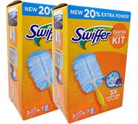 Swiffer Juego de 2 imanes para el polvo con 1 mango y 7 captan 3 veces más polvo y pelo