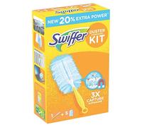 Swiffer Juego de imanes de Polvo con Fragancia Febreze, 1 Mango y 3 toallitas de Repuesto (Paquete de 1)