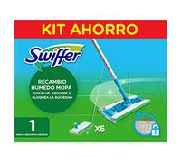 Swiffer Mopa Húmedos, Óptimo para Suelos de Madera, Cerámica y Vinilo, 6 Recambios