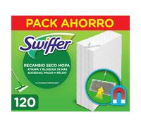 Swiffer Pa?os Secos Para Mopa De Recambio Para Parqu? Y Todo Tipo de Suelos, Atrapa 3 Veces Mas Polvo, Suciedad Y Pelo Que Una Escoba, 120 Unidades