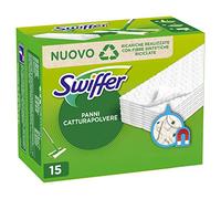 Swiffer Paños Secos Para Mopa De Recambio Para Parqué 15 Unidades, Atrapa Y Retiene 3 Veces Más Polvo, Suciedad Y Pelo Que Una Escoba Convencional