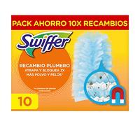 Swiffer Plumero Atrapa Y Retiene El Polvo 10 Recambios, Atrapa Y Retiene Hasta 3 Veces Más El Polvo Y El Pelo Que Un Plumero De Plumas Convencional