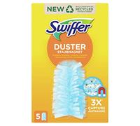 Swiffer - Plumero Atrapapolvo, Atrapan y Bloquean el Polvo y los Alérgenos, 5 Recambios (Pack 1x5)