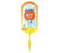 Swiffer Plumero Kit con 1 Mango y 5 recambios, atrapa y retiene hasta 3 veces más el polvo y el pelo que un Plumero de plumas convencional