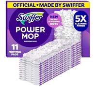 Swiffer PowerMop - Recambios de almohadillas de fregona multisuperficie, hechas por Swiffer, para limpieza de suelos, 11 unidades