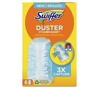 Swiffer Recambios Plumero Atrapapolvo, Atrapa Y Retiene 3 Veces Mas Polvo Y El Pelo Que Cualquier Plumero Tradicional, Pack de 6 Recambios