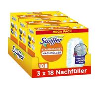 Swiffer Recambios magnéticos para el polvo, 3 paquetes de 18 unidades