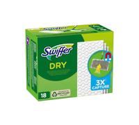 Swiffer - Recarga de toallitas secas para suelos, 1 paquete de 18 toallitas