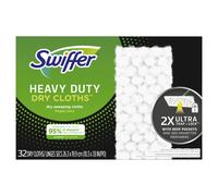 Swiffer Sweeper Heavy Duty Dry Multi-Surface Cloth Refills for Floor Sweeping and Cleaning Unscented 32 Count