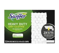 Swiffer Sweeper - Recambios de tela multisuperficie resistente para barrer y limpiar suelos, sin perfume, 32 unidades