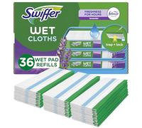 Swiffer Sweeper - Recambios de trapeador húmedo multisuperficie, trapeadores para limpieza de suelos, aroma a lavanda Febreze, 36 unidades