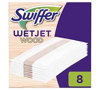 Swiffer Wetjet Wood Recharges Lingettes Balai Spray pour Tous Types de Sols x 8