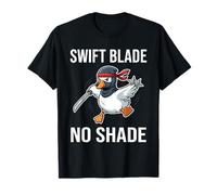 Swift Blade Sin Sombra Divertido Cool Ninja Goose Espada Meme Camiseta