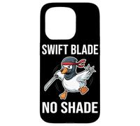 Swift Blade Sin Sombra Divertido Cool Ninja Goose Espada Meme Carcasa para iPhone 15 Pro