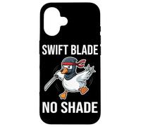 Swift Blade Sin Sombra Divertido Cool Ninja Goose Espada Meme Carcasa para iPhone 16