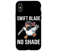 Swift Blade Sin Sombra Divertido Cool Ninja Goose Espada Meme Carcasa para iPhone X/XS
