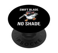 Swift Blade Sin Sombra Divertido Cool Ninja Goose Espada Meme PopSockets PopGrip Adhesivo