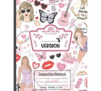Swift Composition Notebook: Swift Inspired, Wide Ruled, 7.5 x 9.25 inches, 100 Pages For Teens, Students, Music Lovers, and Study Notes ( Notebook )
