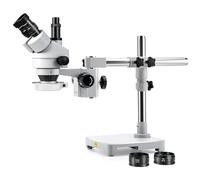 SWIFT microscopio estereoscópico Zoom trinocular 3,5-90x, Anillo 144 LED, Soporte Boom, Adaptador 23,2 mm, inspección & reparación - S7-TS520-EA10-144
